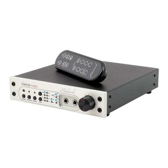 Benchmark DAC3 HGC Instruction Manual