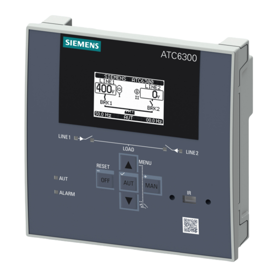 Siemens SENTRON ATC6300 Manuals