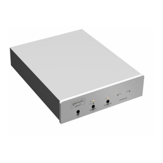 Genuin Audio Pearl Operating Instructions Manual