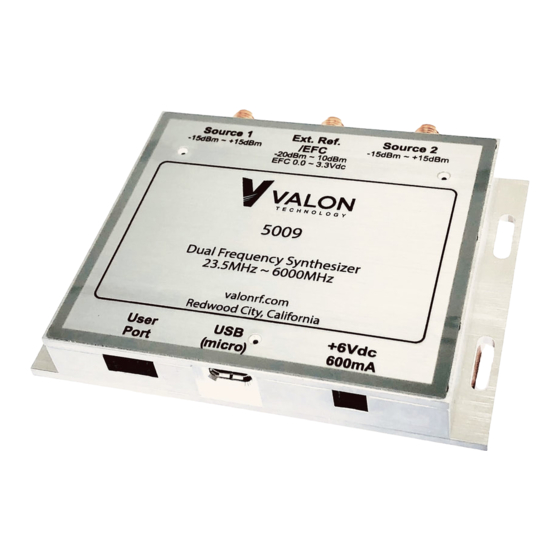 Valon 5009 Operation Manual