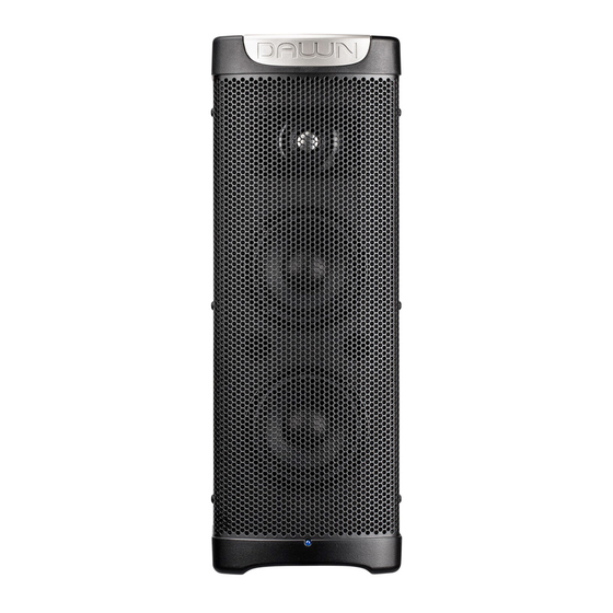 User Manuals: Dawn T50 Portable Audio System