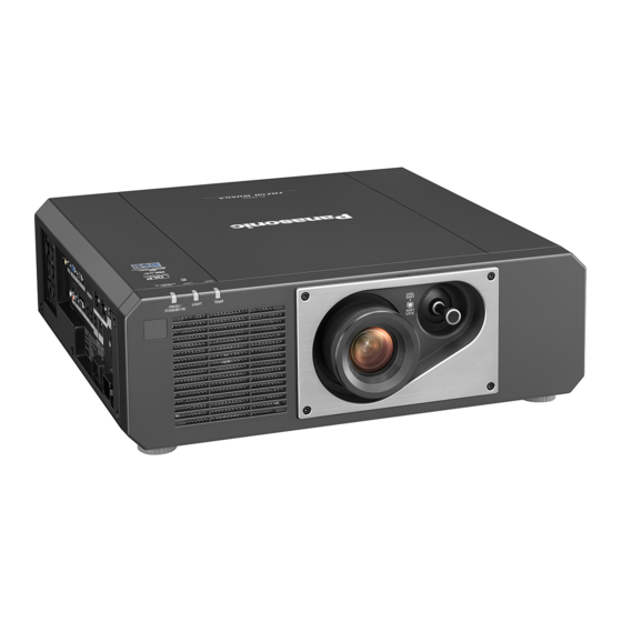 Panasonic PT-FRZ60WU Operating Instructions Manual