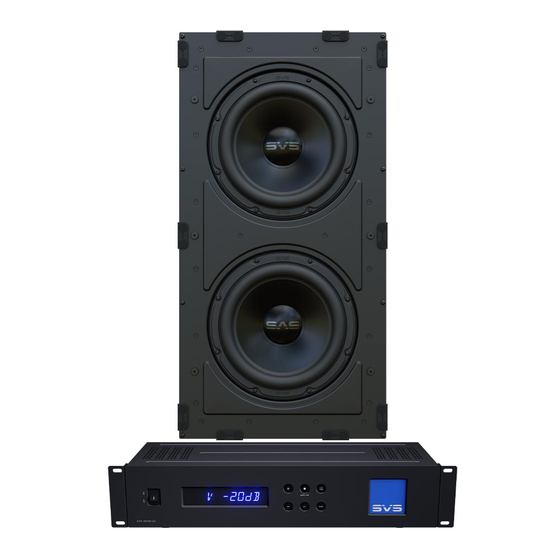 SVS 3000 Systems Setup Manual