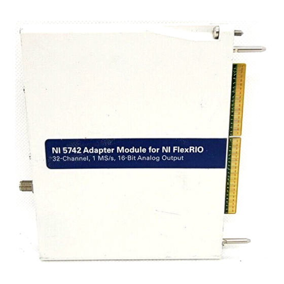 National Instruments NI-5742 Getting Started Manual