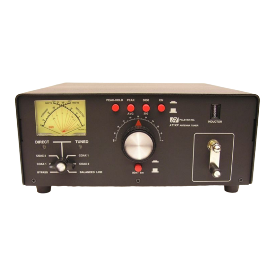 Palstar AT Owner's Manual