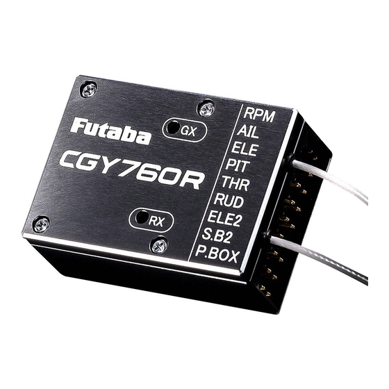 FUTABA CGY760R Instruction Manual
