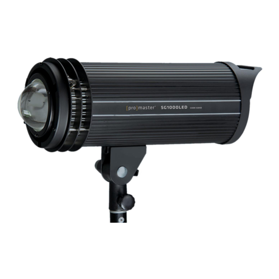 Promaster SG1000LED Quick Start Manual