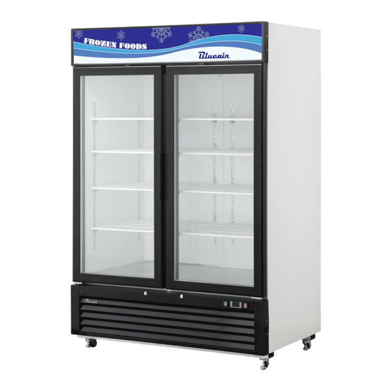 Blueair BKGF23-HC Glass Door Freezer Manuals