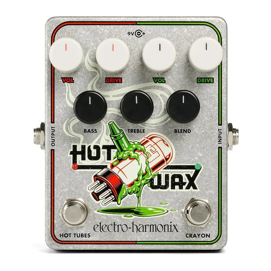 Electro-Harmonix HOT WAX Quick Manual