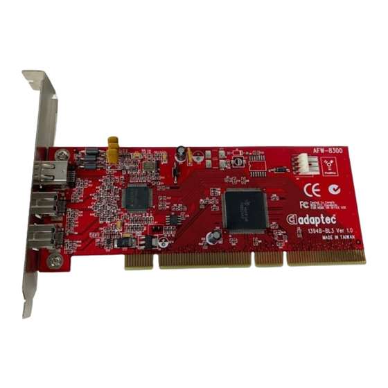 Adaptec AFW-8300 Installation Manual