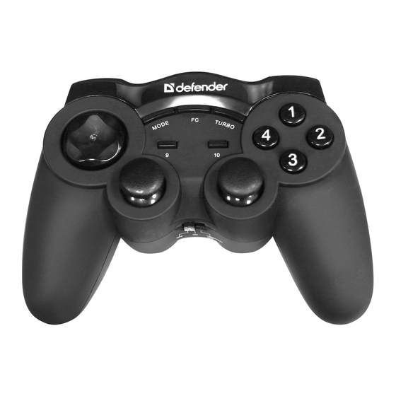 Defender Game Racer Wireless G2 User Manual