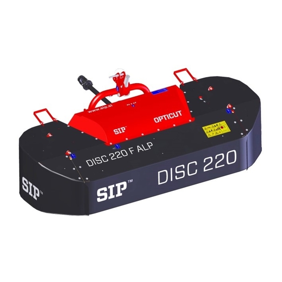 SIP OPTICUT DISC 220 F ALP Instruction For Work