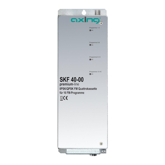 axing Premium-line SKF 40-00 Operation Instructions Manual