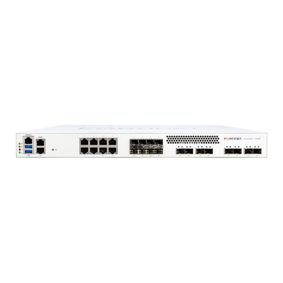 Fortinet FortiADC 1200F Quick Start Manual