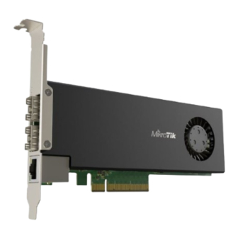 MikroTik CCR2004-1G-2XS-PCIe Manual