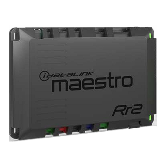 iDataLink maestro Pr 2 Install Manual