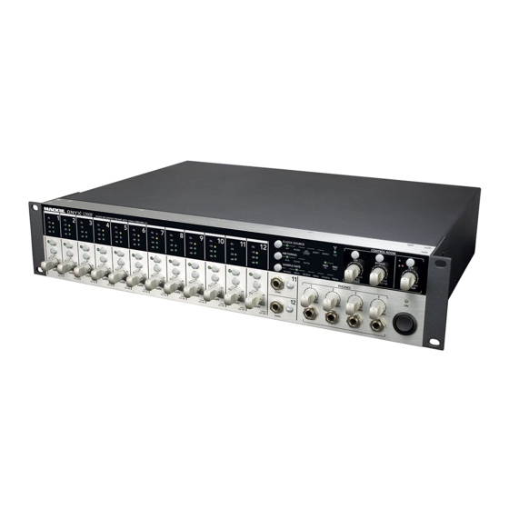 Mackie Onyx 1200F Owner's Manual