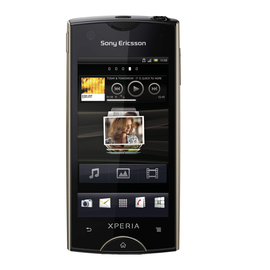Sony Ericsson Xperia ray Startup Manual