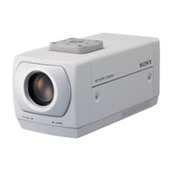Sony SNC-Z20N Installation Manual
