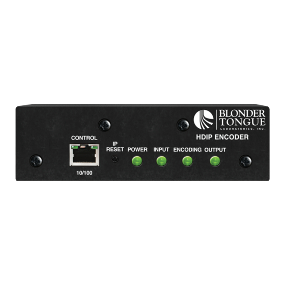 Blonder tongue HDIP User Manual