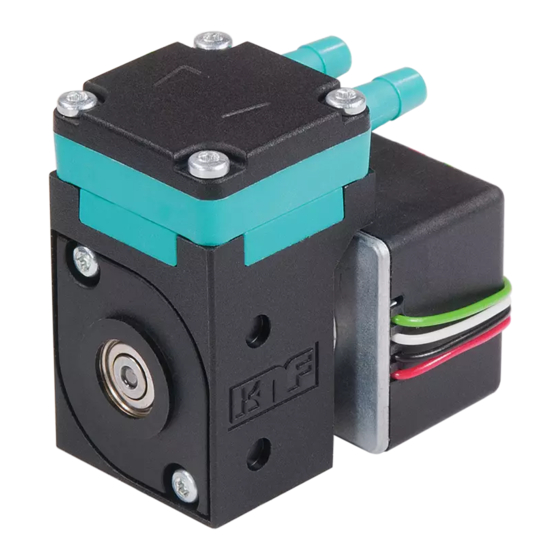 KNF NF 25 Series Operating And Installation Instructions