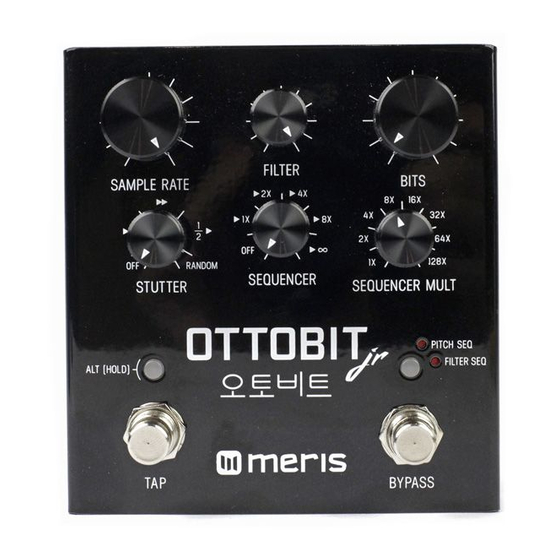 Meris Ottobit jr Manual