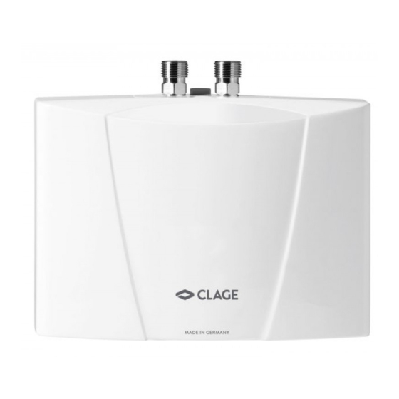 clage MBX Lumino Series Manuals