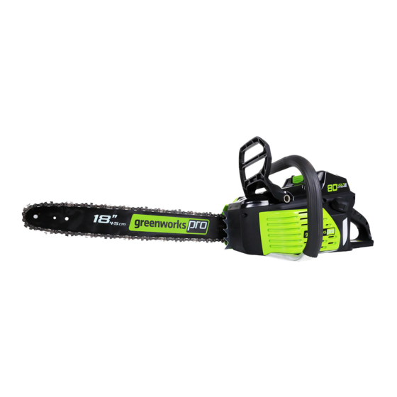 GreenWorks Pro GCS80450 Operator's Manual