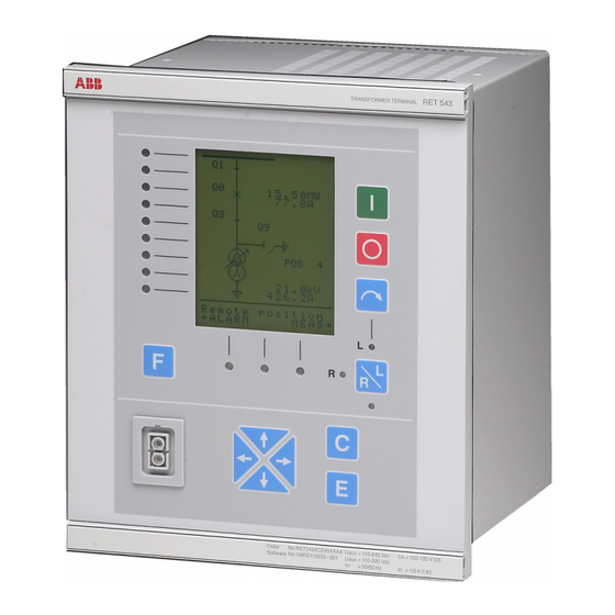 ABB RET 541 Product Manual
