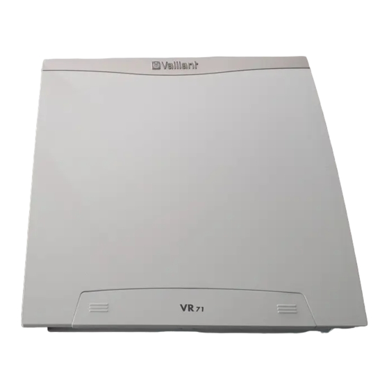 Vaillant FM5 Installation Instructions Manual