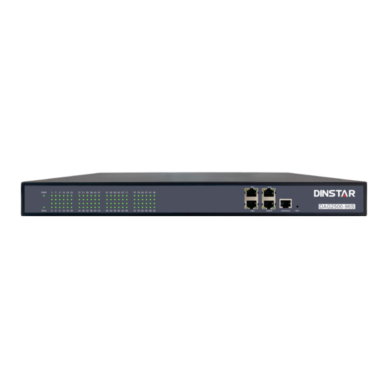 Dinstar DAG3000-312S Quick Installation Manual