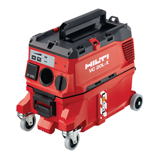 Hilti VC 20LX Original Operating Instructions