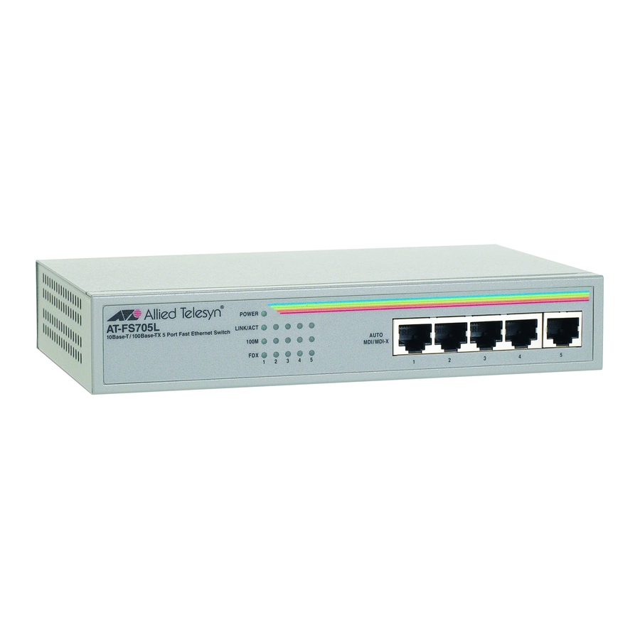 Allied Telesis AT-FS705L Datasheet