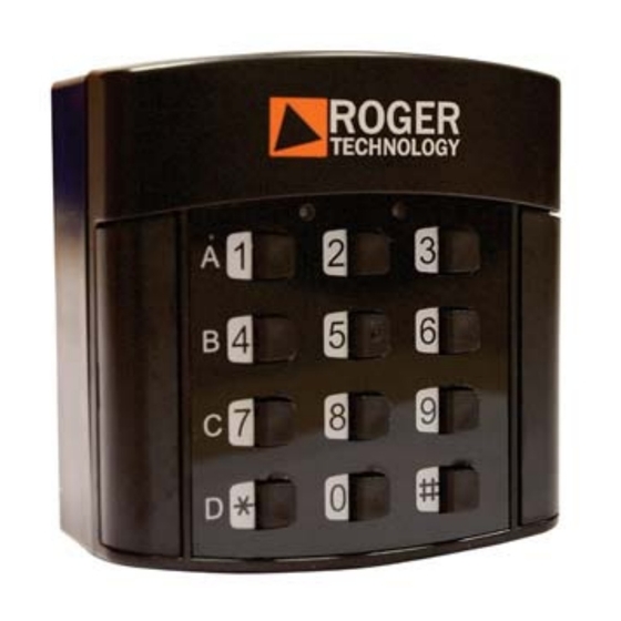 Roger H85/TDR Instruction And Warnings For The Installer