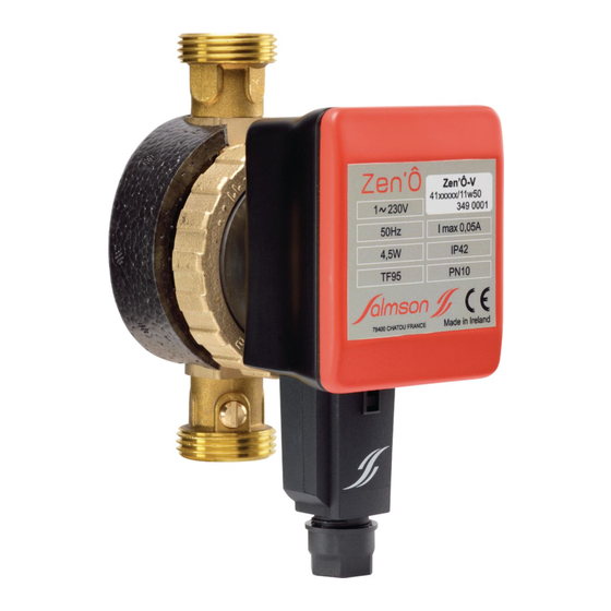 salmson ZEN O HOME Installation And Starting Instructions