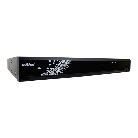 Novus NHDR-4116-H2 Quick Start Manual