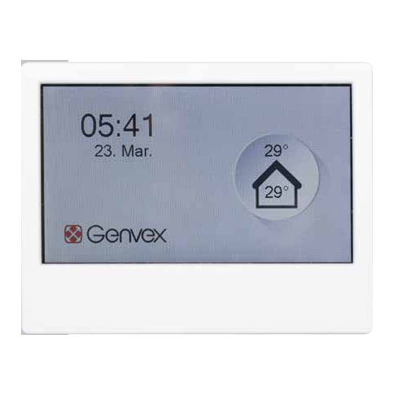 Genvex OPTIMA 314 Operating Instructions Manual