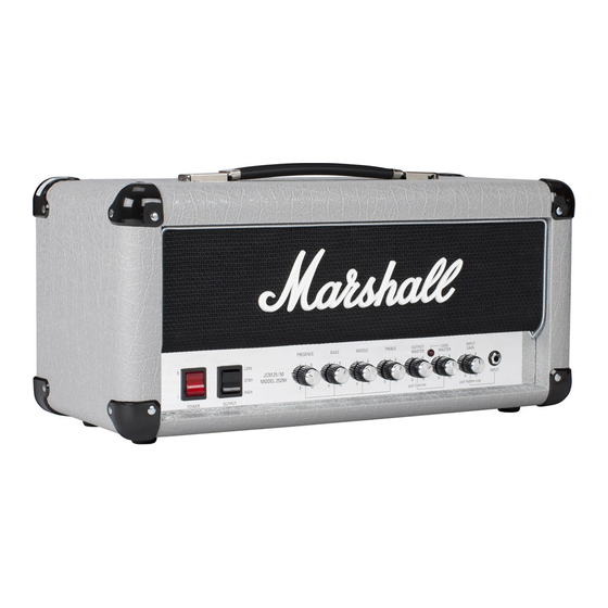 Marshall Amplification STUDIO JUBILEE 2525H Quick Start Manual