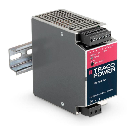 TRACO POWER TSP Series Operating Instructions Manual