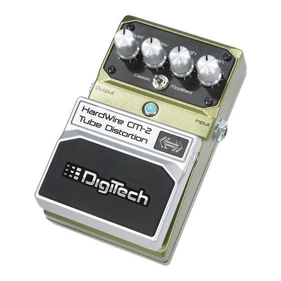 DIGITECH HARDWIRE CM-2 OWNER'S MANUAL Pdf Download