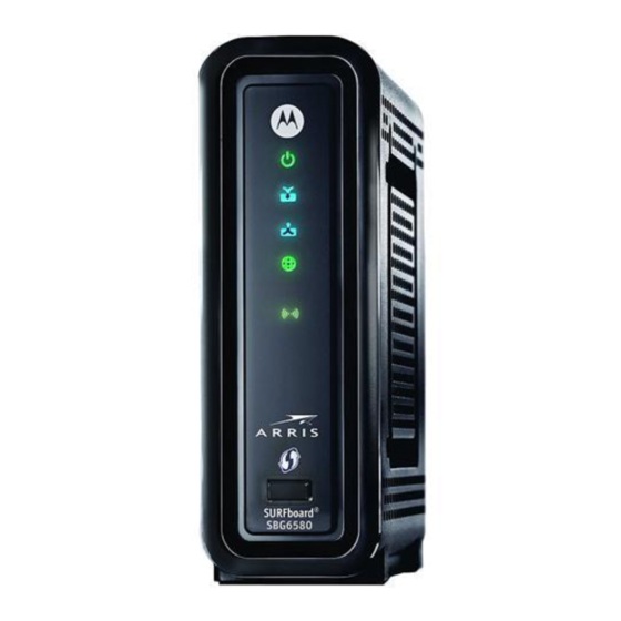 Arris SURFboard SBG6580 Quick Start Manual