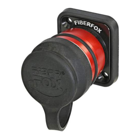 NEUTRIK FIBERFOX NO4M4DW-FX Handling Instruction