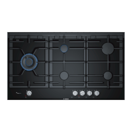 User Manuals: Bosch PRS9A6D70 Gas Hob