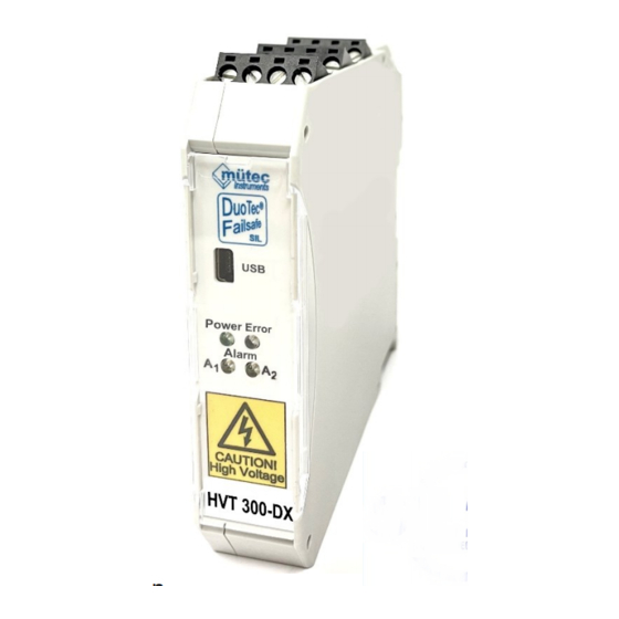 Mutec HVT 300-SIL-DX Manual