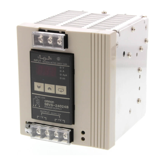 Omron S8VS-24024A -F Series Manual