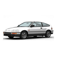 Honda Civic Coupe CRX 1990 Shop Manual