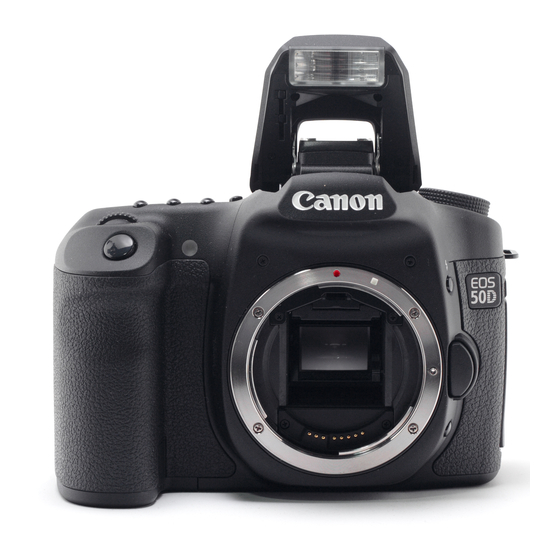 Canon EOS 50D Instruction Manual