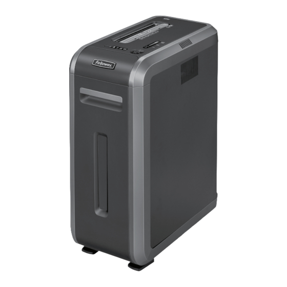 Fellowes Powershred 125Ci Instructions Manual