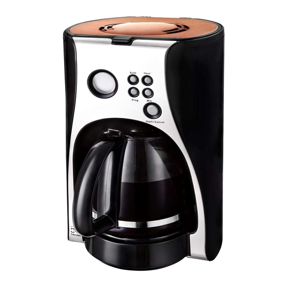 Team kalorik TKG CM 1050 T Coffee Maker Manuals