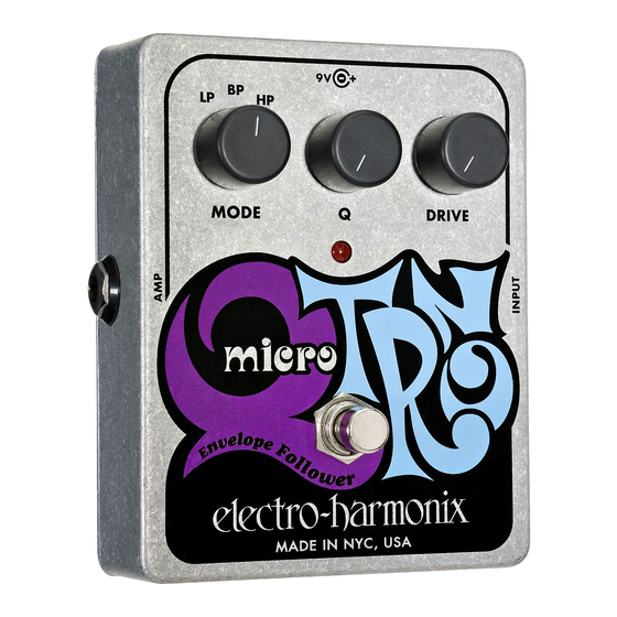Electro-Harmonix MICRO Q-TRON Manual